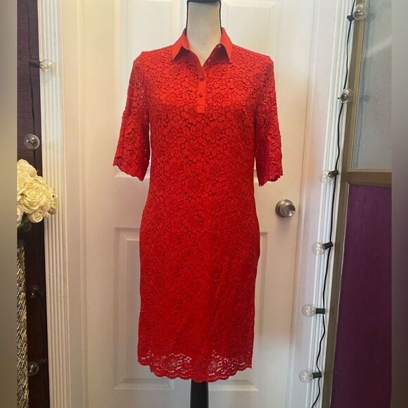 Banana Republic lace red dress, S - Picture 1 of 8